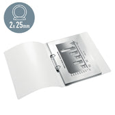 Ringband Leitz WOW A4 2-rings O-mech 25mm PP wit