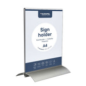 Kaarthouder Europel A4 T-standaard acryl alu