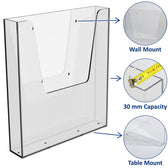 Folderhouder Europel wand A4 transparant - afbeelding 6