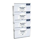 Folderhouder Europel A4 wand liggend koppelb acryl - afbeelding 2