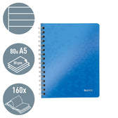 Notitieboek Leitz WOW A5 spiraal PP lijn blauw - afbeelding 4