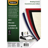 Voorblad Fellowes A4 lederlook royal blauw