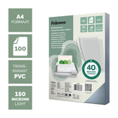 Voorblad Fellowes A4 PVC 150micron transparant - afbeelding 2