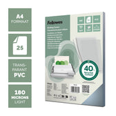 Voorblad Fellowes A4 PVC 180micron transparant - afbeelding 2