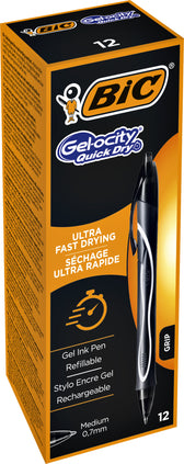 Gelschrijver Bic Gelocity quick dry M zwart - afbeelding 2