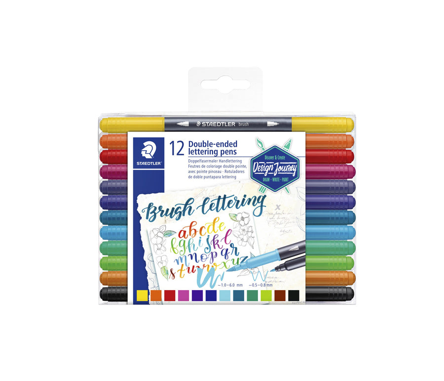 Brushpen Staedtler 3004 lettering duo 0.5-6mm ass