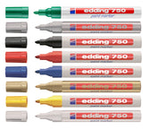 Paintmarker edding 750 oliebasis 2-4mm zwart bls - afbeelding 3