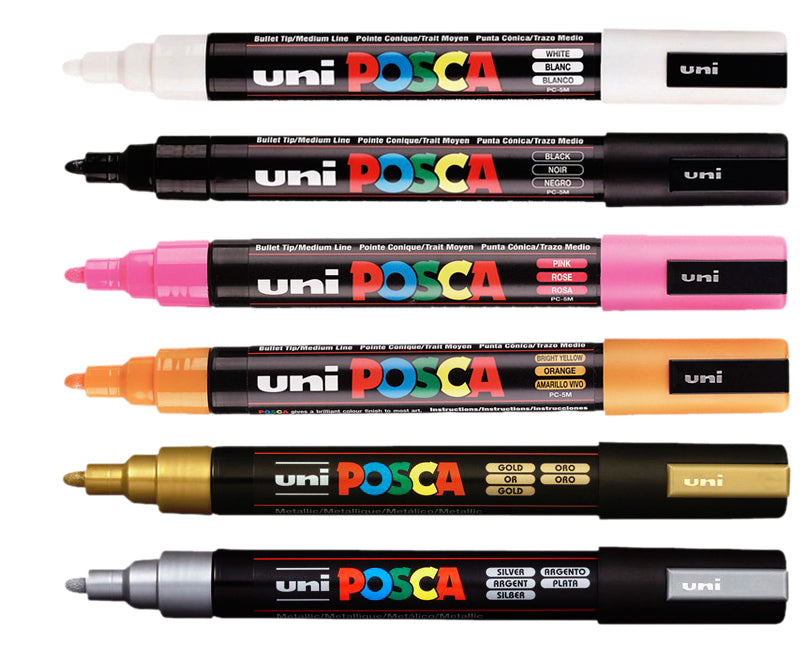 Paintmarker Uni POSCA PC5M M zilver