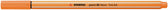 Fineliner STABILO point 88/054 F neon oranje - afbeelding 2