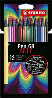 Viltstift STABILO Pen 68/12 Arty M ass 12st