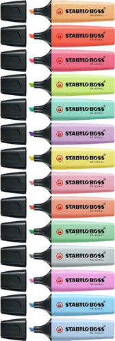 Markeerstift STABILO BOSS 70/8 8st pastel assorti - afbeelding 6