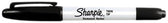 Viltstift Sharpie Twin tip UF en F zwart - afbeelding 2