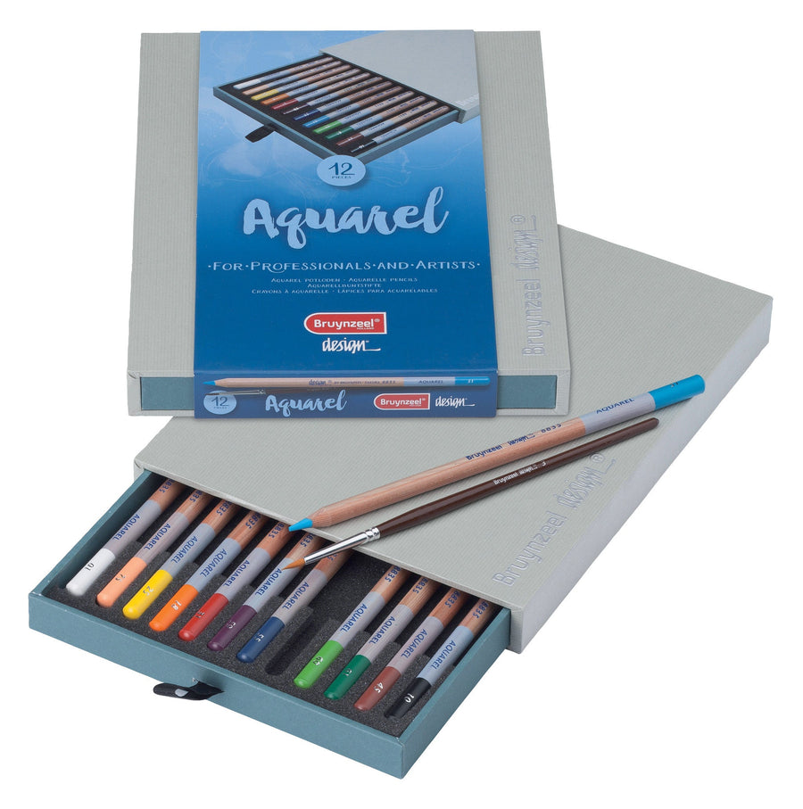 Kleurpotl Bruynzeel 8835 Design aquarel 12st ass