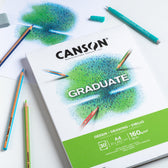 Tekenpapier Canson Graduate 160gr A4 helderwit - afbeelding 2