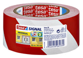 Waarschuwingsstape tesa 66mx50mm rood wit