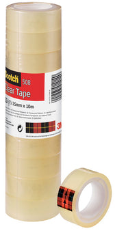 Plakband Scotch 508 15mmx10m transparant - afbeelding 2