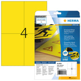 Etiket HERMA 8032 105x148mm 100st folie geel - afbeelding 4