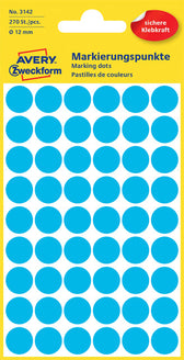 Etiket AZ 3142 rond 12mm blauw 270stuks - afbeelding 5