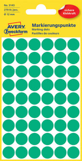 Etiket AZ 3143 rond 12mm groen 270stuks - afbeelding 5