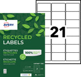 Etiket Avery LR7160-100 63.5x38.1mm wit 2100stuks - afbeelding 7