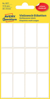 Etiket AZ 3077 38x18mm wit 72stuks - afbeelding 5