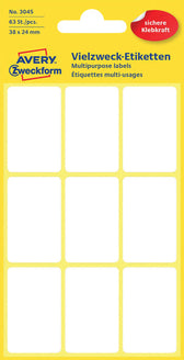 Etiket AZ 3045 38x24mm wit 63stuks - afbeelding 5