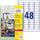 Etiket Avery L4778-20 45.7x21.2mm wit 960stuks - afbeelding 3