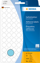 Etiket HERMA 2233 rond 13mm blauw 2464stuks - afbeelding 6