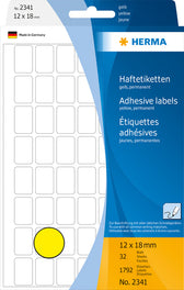 Etiket HERMA 2341 12x18mm geel 1792stuks - afbeelding 6