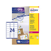 Etiket Avery L7159-250 63.5x33.9mm wit 6000stuks - afbeelding 2