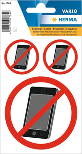 Etiket HERMA 5784 GSM verboden 1 stuks - afbeelding 2