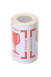 Waarschuwingsetiket IEZZY breekbaar 80mmx100m rood - afbeelding 2