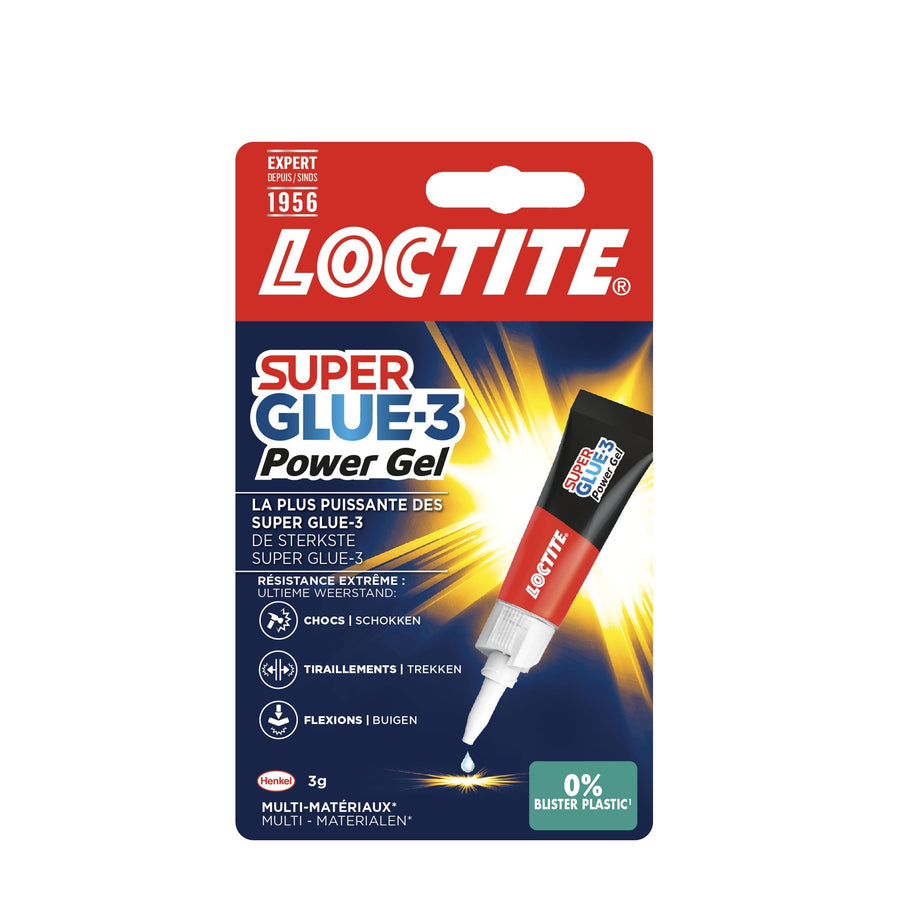 Secondelijm Loctite Powerflex GEL tube 3gr blister