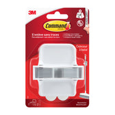 Bezemhouder Command incl bevestigingsstrip wit