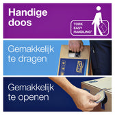 Handdoek Tork H3 Advanced 2laags 248x230mm wit - afbeelding 5