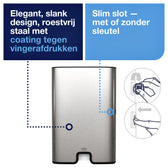 Handdoekdispenser Tork H2 Image Line zilver - afbeelding 4