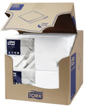 Lunchservet Tork Advanced vierdevouw wit
