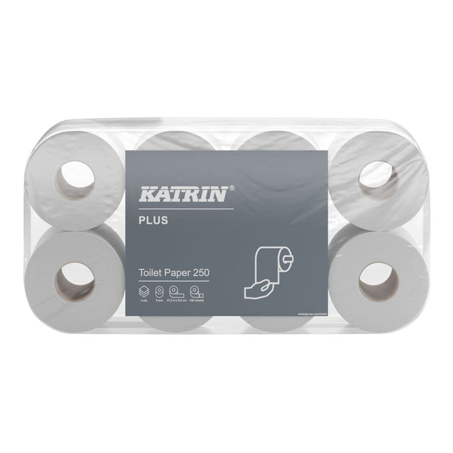 Toiletpapier Katrin 3laags 250 vel wit 11711