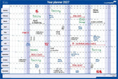 Jaarplanner 2026 Legamaster 90x60 horizon gelam - afbeelding 6