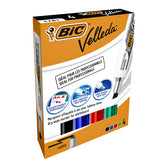 Viltstift Bic Velleda whiteb schuin L ass set 4st
