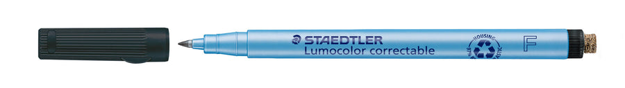 Viltstift Staedtler OHP Lumo F 305 correctable zw