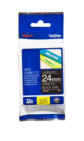 Labeltape Brother Ptouch TZe355 24mm zwart