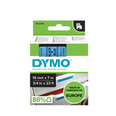 Labeltape Dymo LabelManager D1 polyester 19mm bl