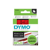 Labeltape Dymo LabelManager D1 polyester 19mm rood - afbeelding 3