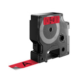 Labeltape Dymo LabelManager D1 polyester 19mm rood - afbeelding 5