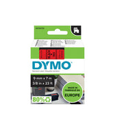 Labeltape Dymo LabelManager D1 polyester 9mm rood - afbeelding 3