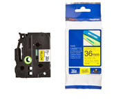 Labeltape Brother Ptouch TZe661 36mm geel - afbeelding 3