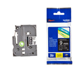 Labeltape Brother Ptouch TZe325 9mm zwart - afbeelding 3