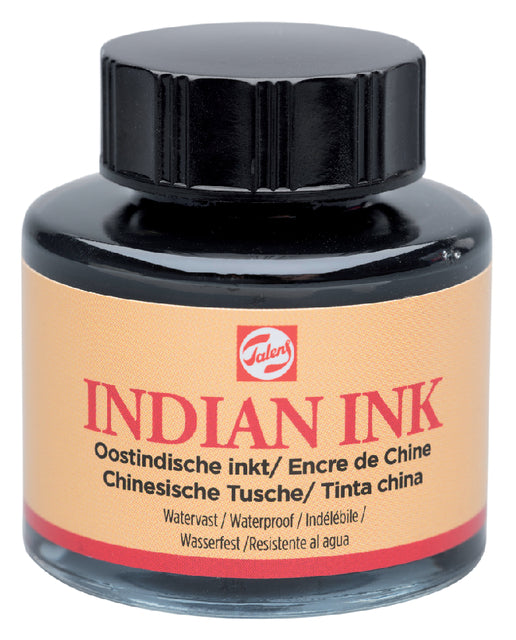 Oost Indische inkt Talens 30ml zwart