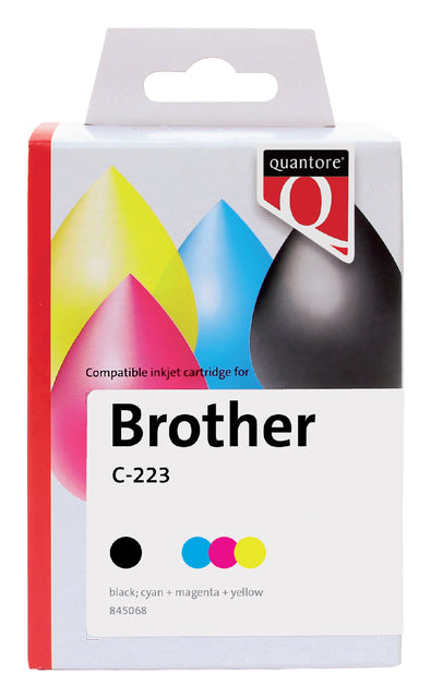 Inktcartridge Quantore Brother Lc-223 zw +3 kl